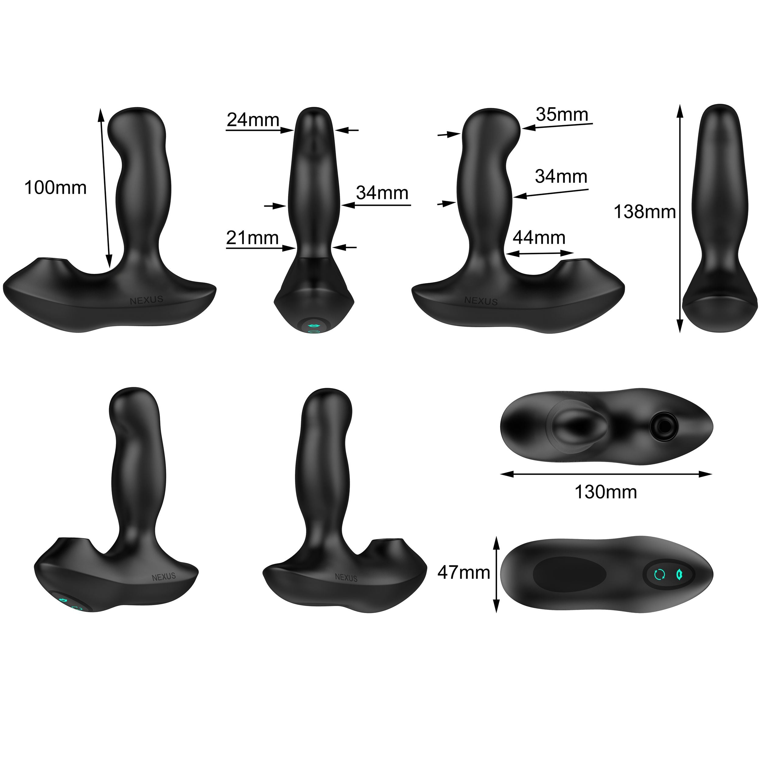 Nexus - Revo Air Rotating Prostate Vibrator With Air Pressure Stimulation
