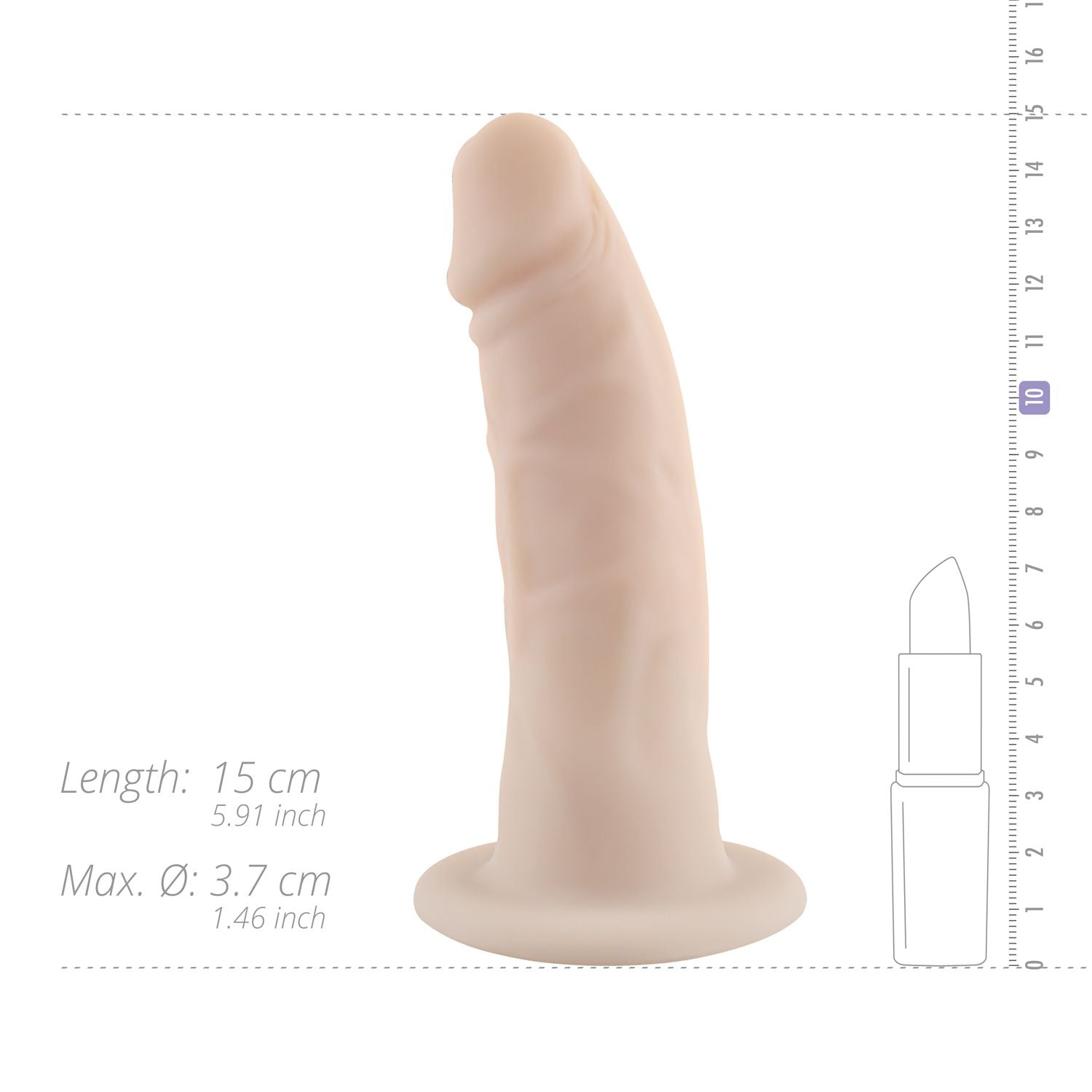 No-Parts - Alex Realistic Dildo 15 cm