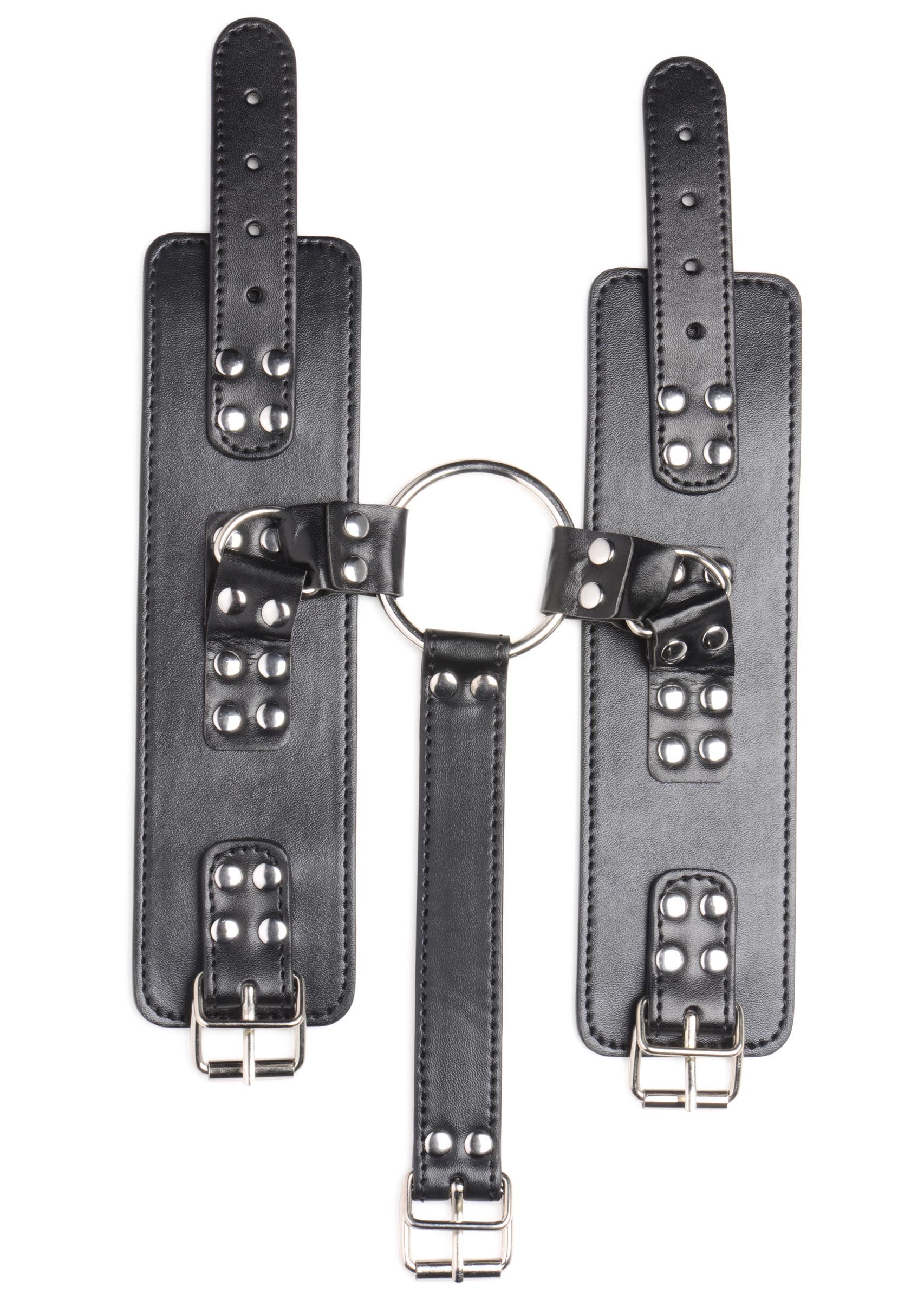 Collar with Cuffs Restraint Set - Black