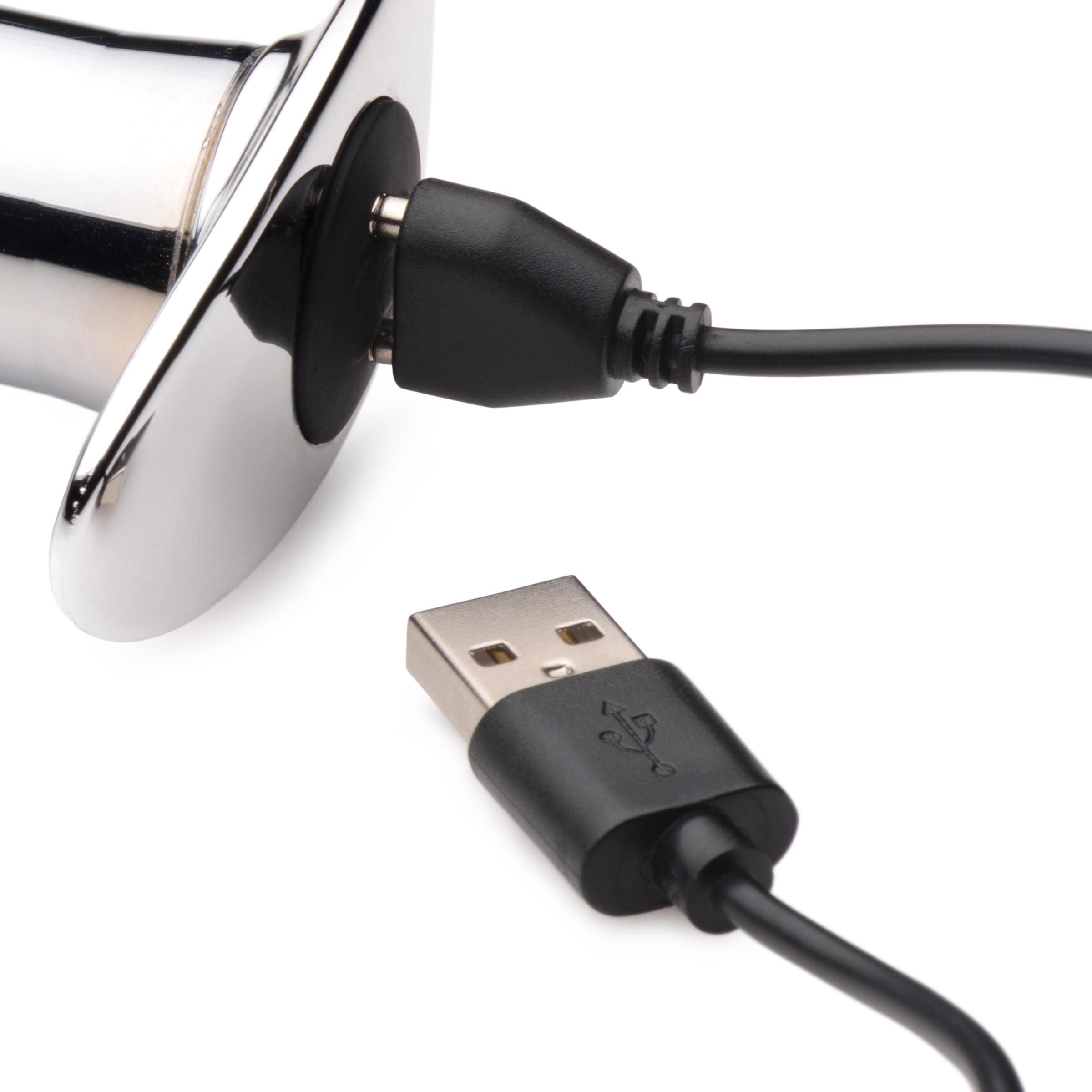 Chrome Blast Rechargeable Butt plug with Remote Control - Small