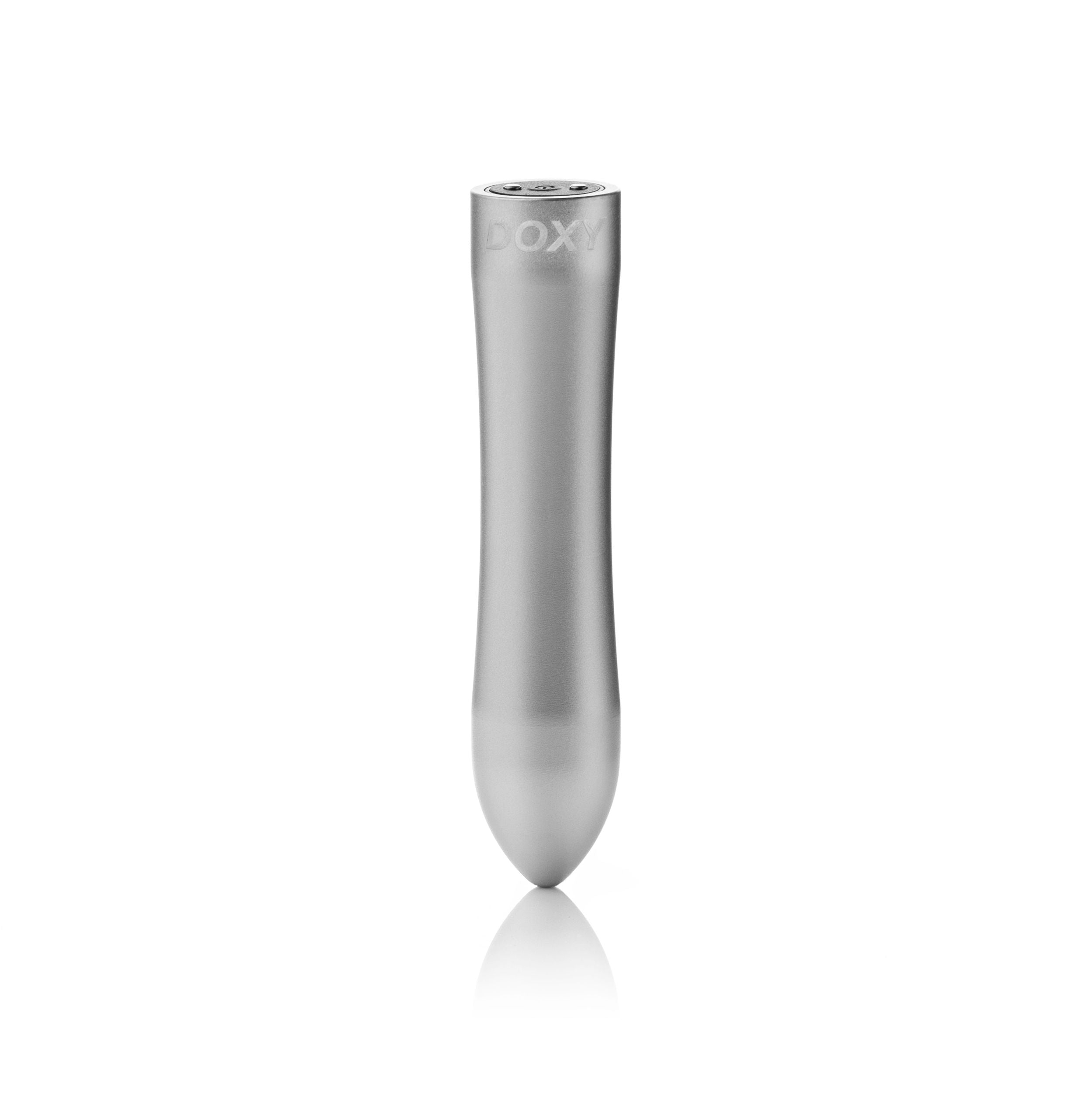 Doxy Aluminum Bullet Vibrator - Silver
