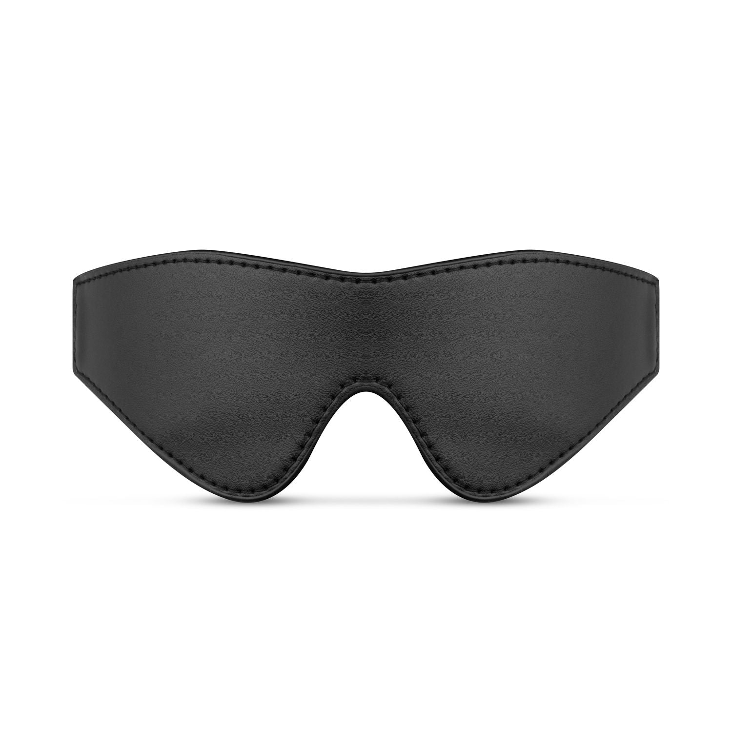 Faux Leather Blindfold - Black