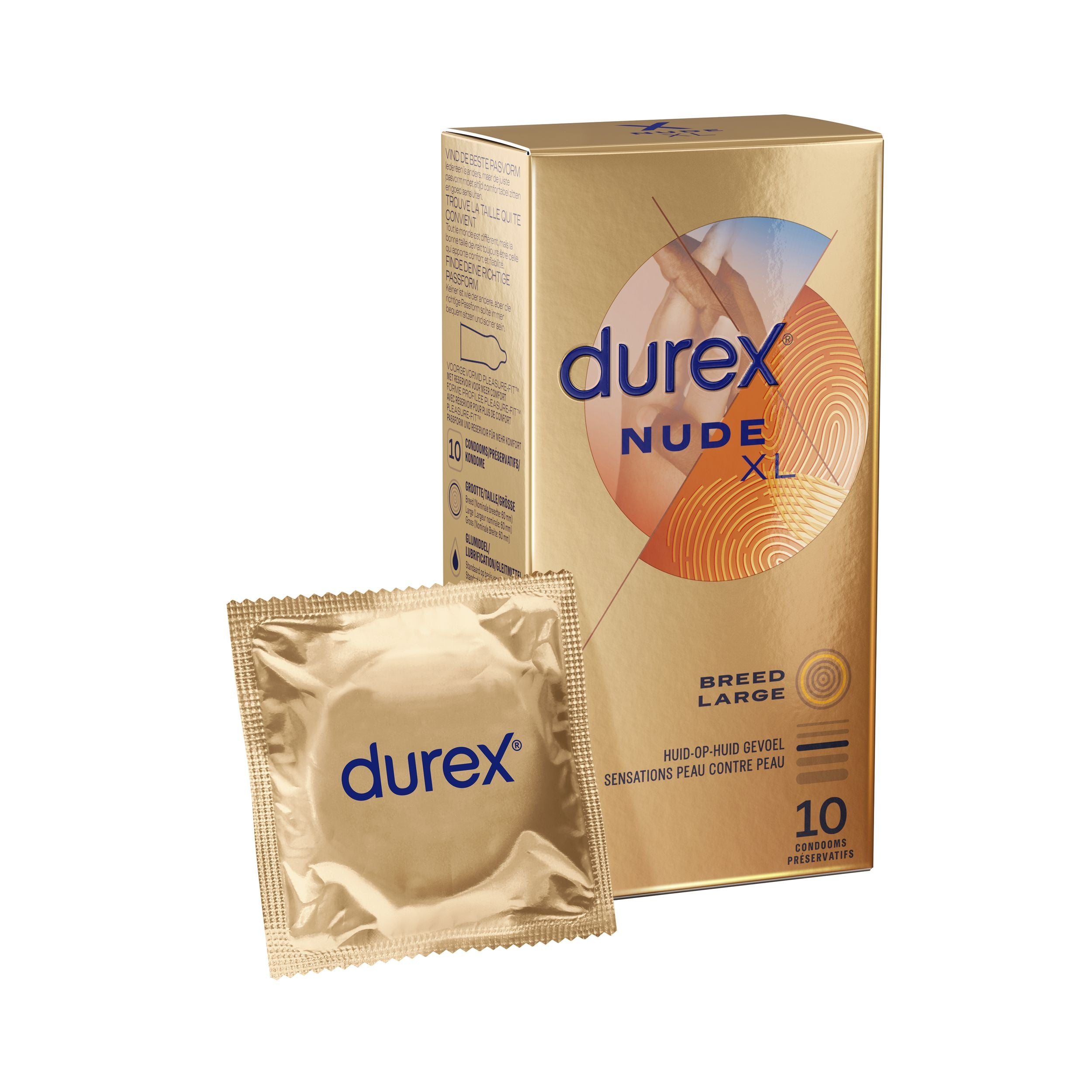 Durex Condoms Nude XL - 10 pcs