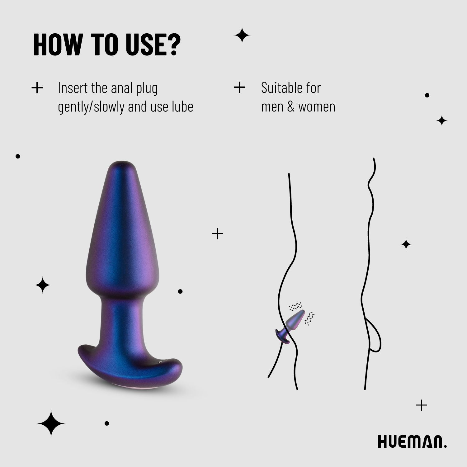 Hueman - Meteoroid Rimming Anal Plug