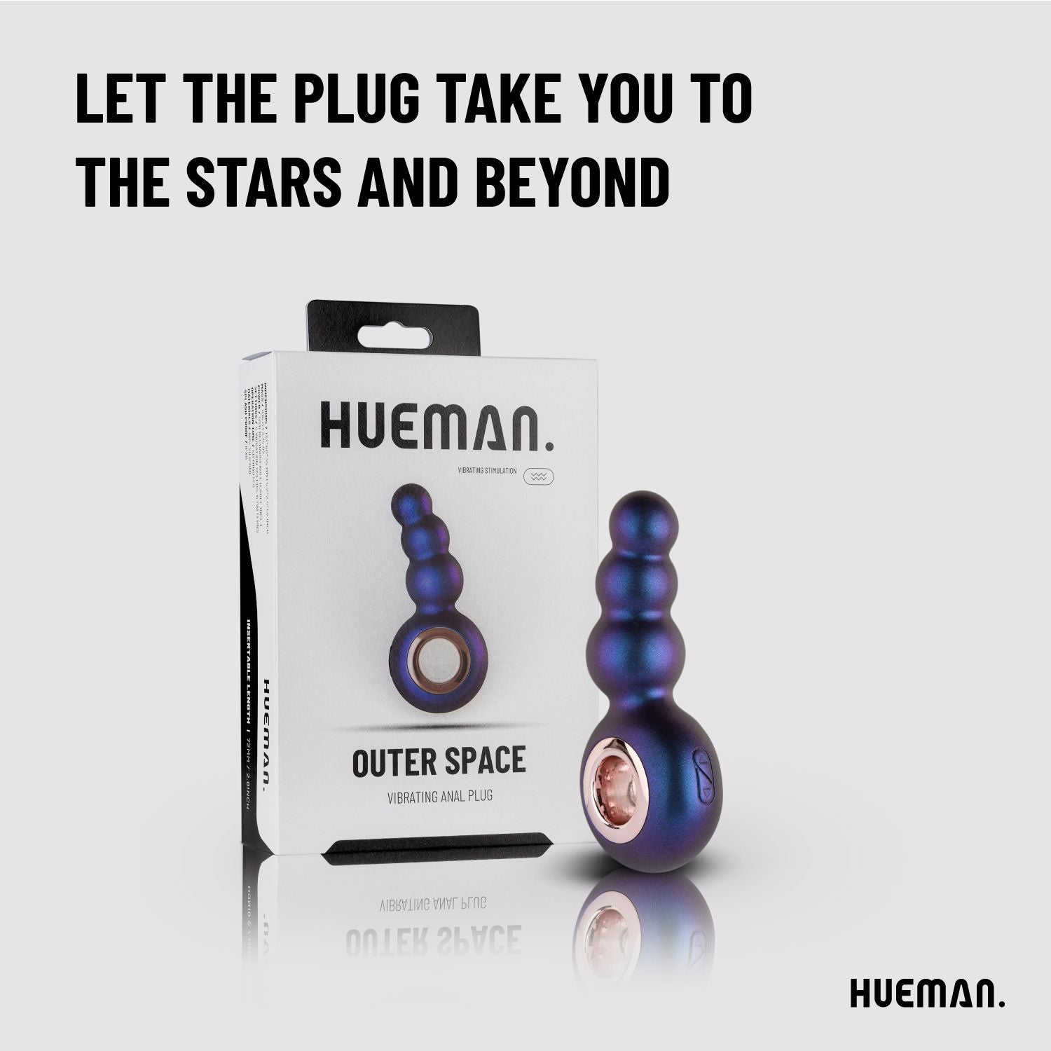 Hueman - Outer Space Vibrating Anal Plug