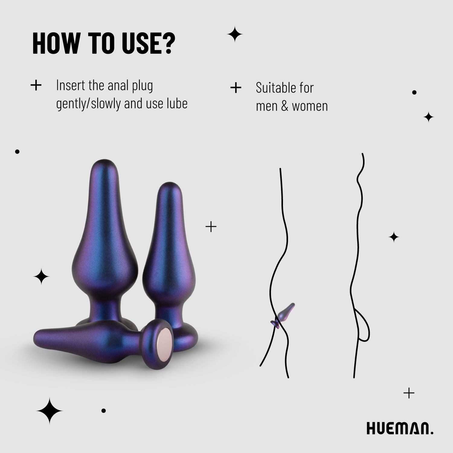 Hueman - Comets Butt Plug Set