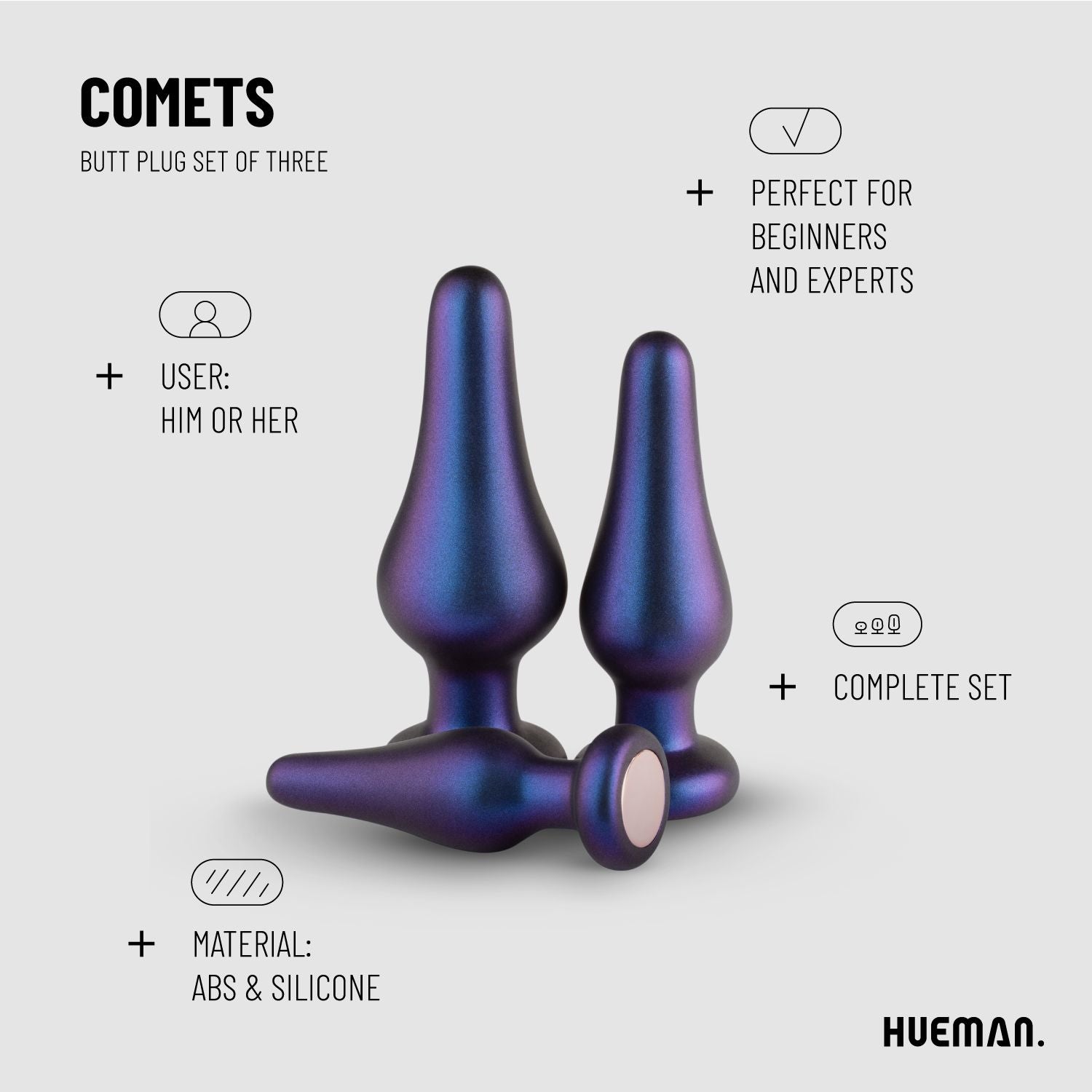 Hueman - Comets Butt Plug Set