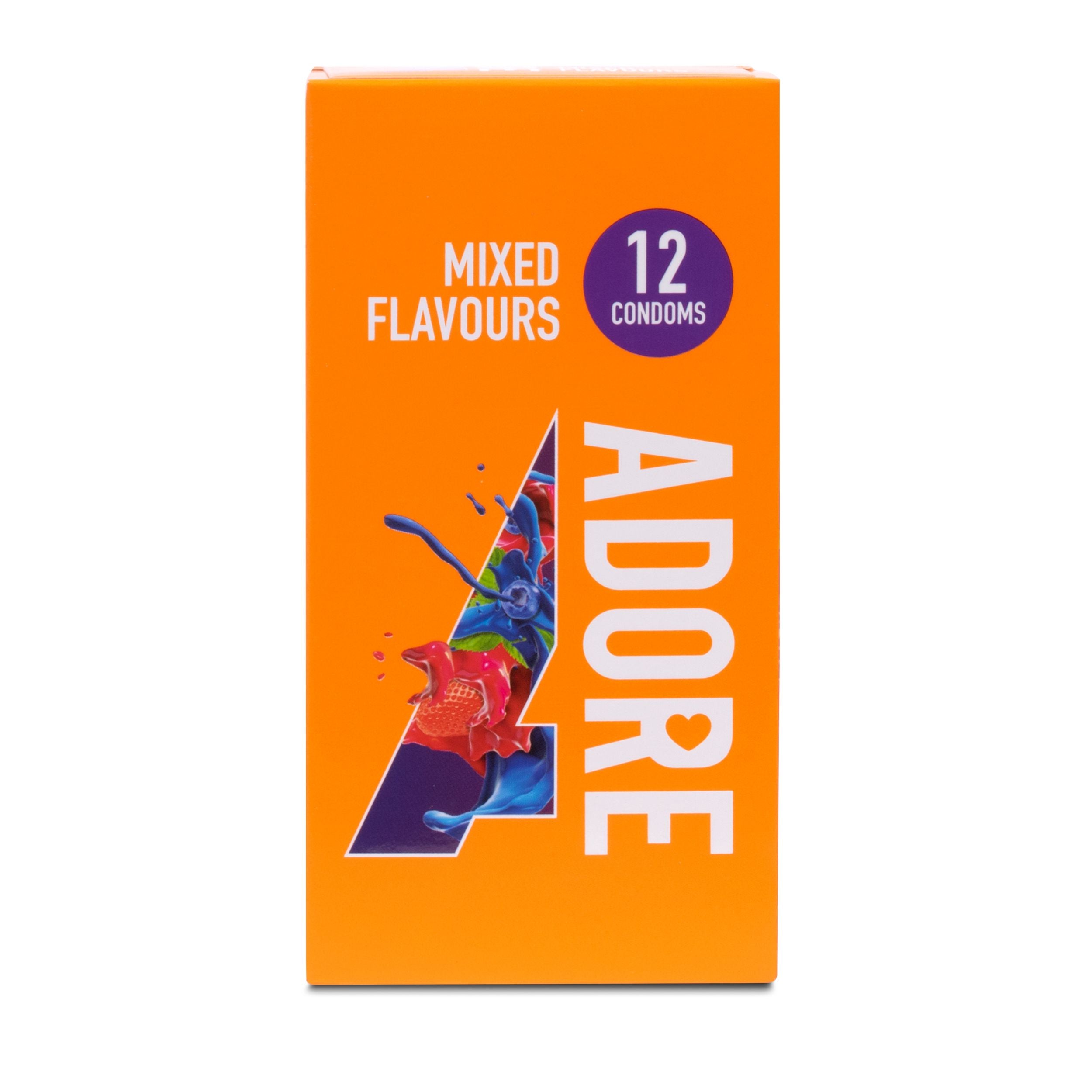 Adore Flavours Condoms - 12 Condoms