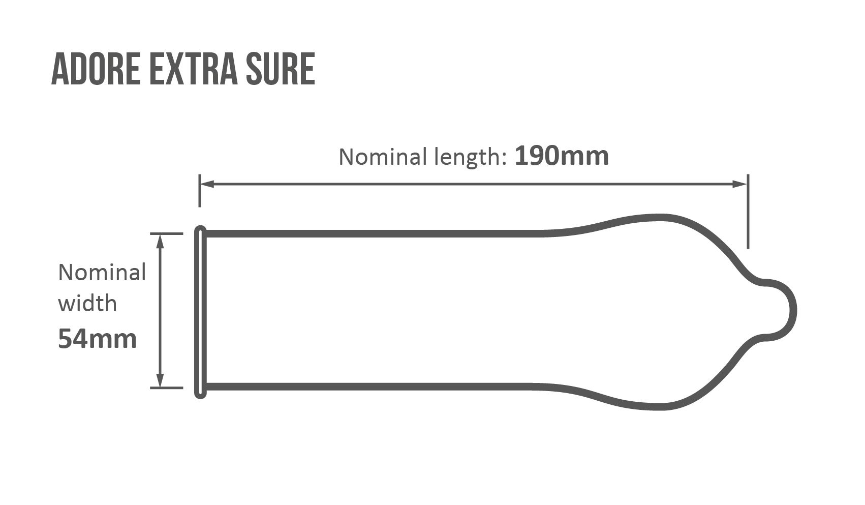 Adore Extra Sure condoms 144pcs