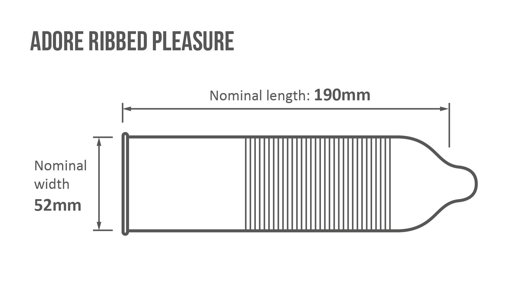 Adore Ribbed Pleasure condoms 144 pcs