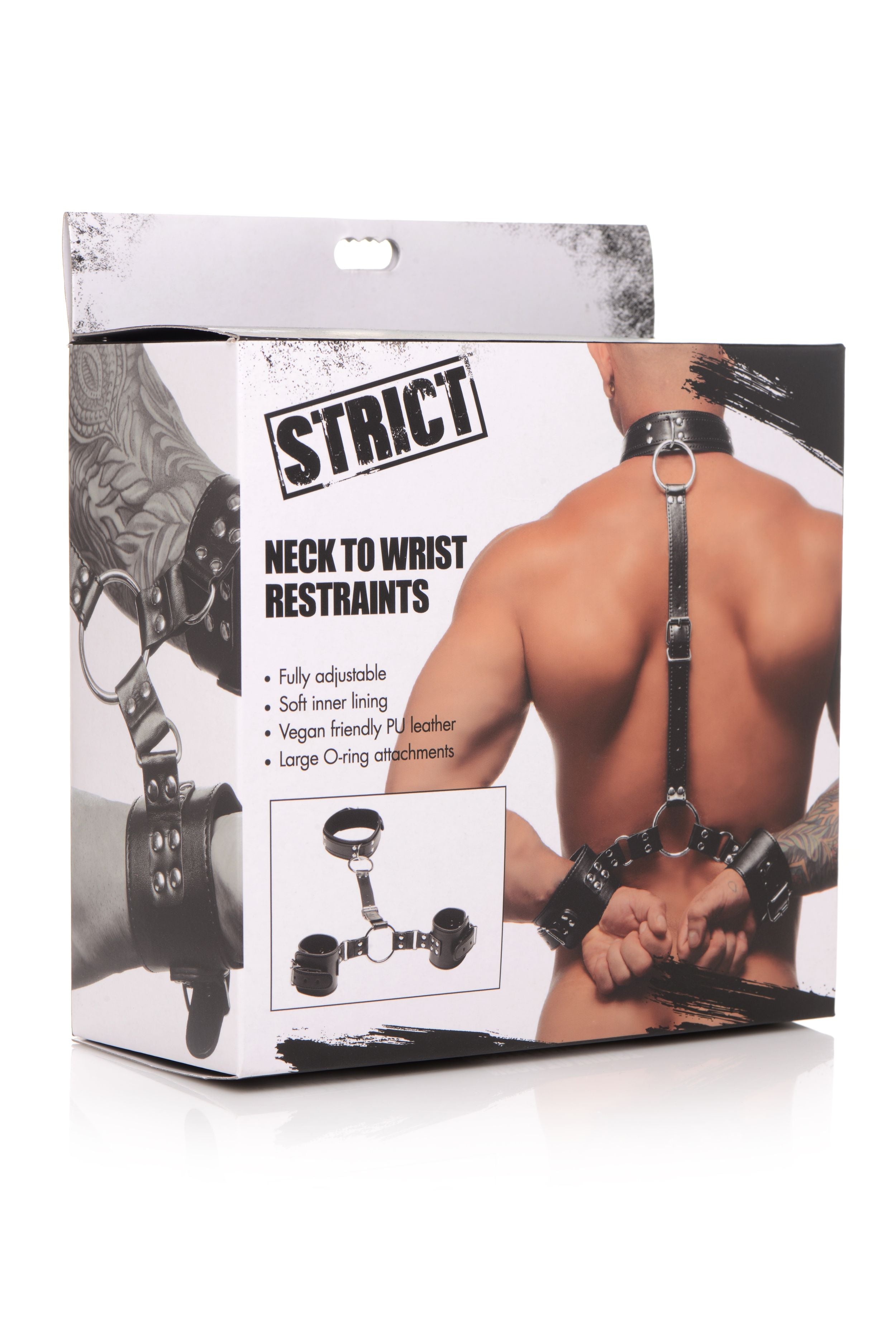Collar with Cuffs Restraint Set - Black