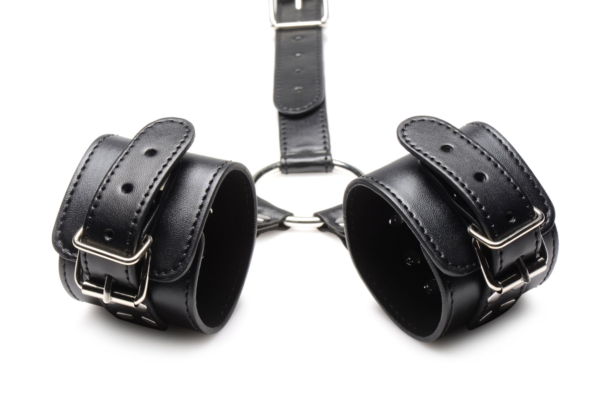 Collar with Cuffs Restraint Set - Black