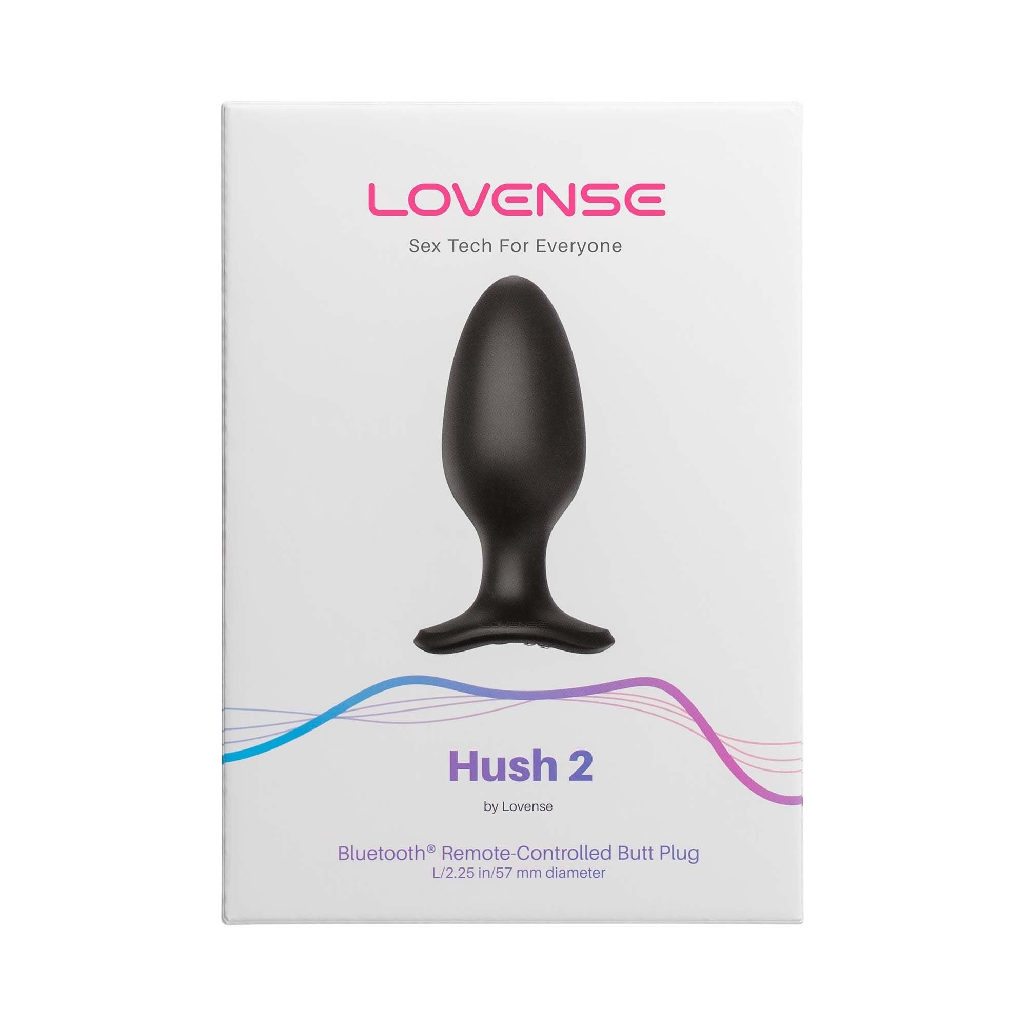 Lovense - Hush 2 Vibrating Butt Plug With App - Black
