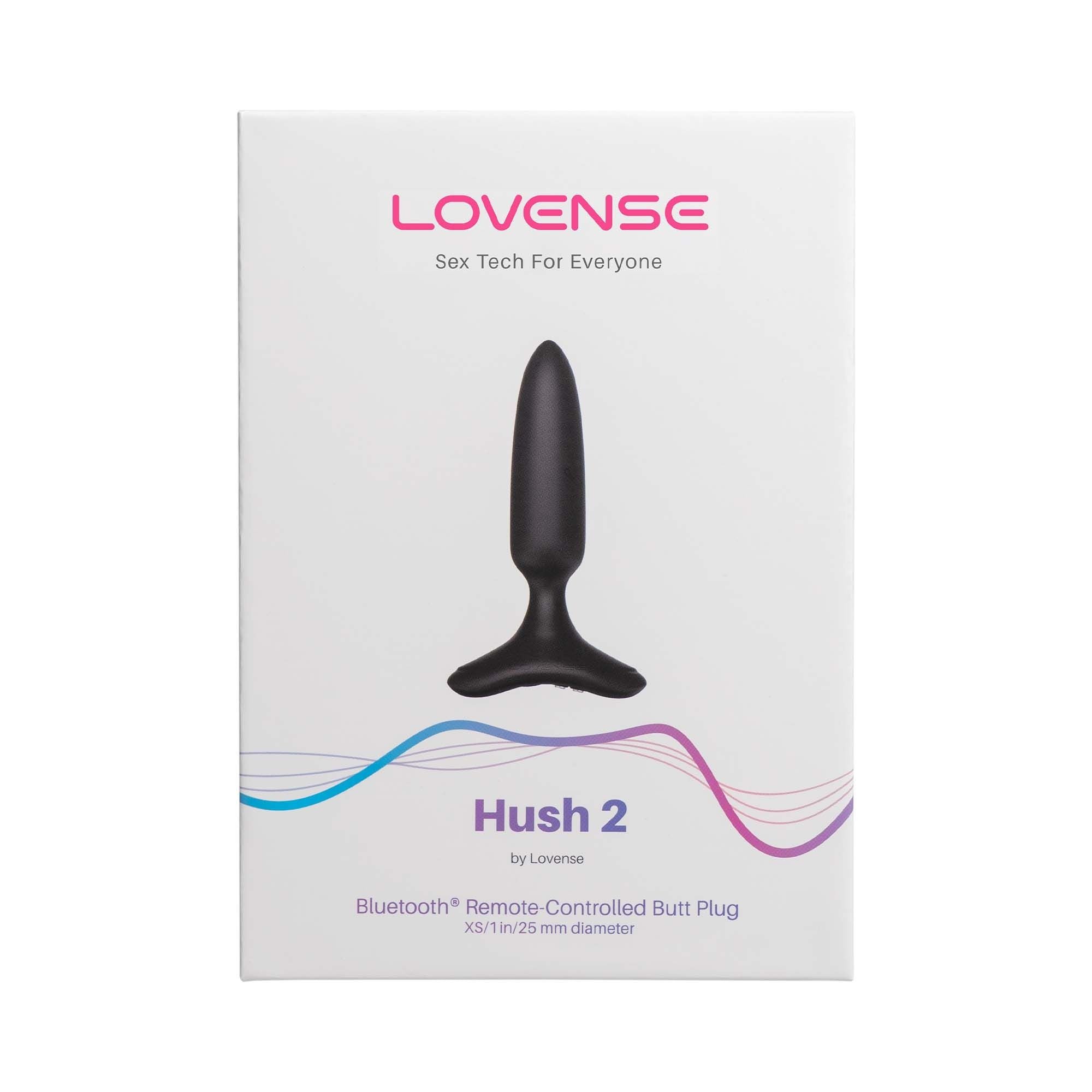 Lovense - Hush 2 Vibrating Butt Plug With App - Black