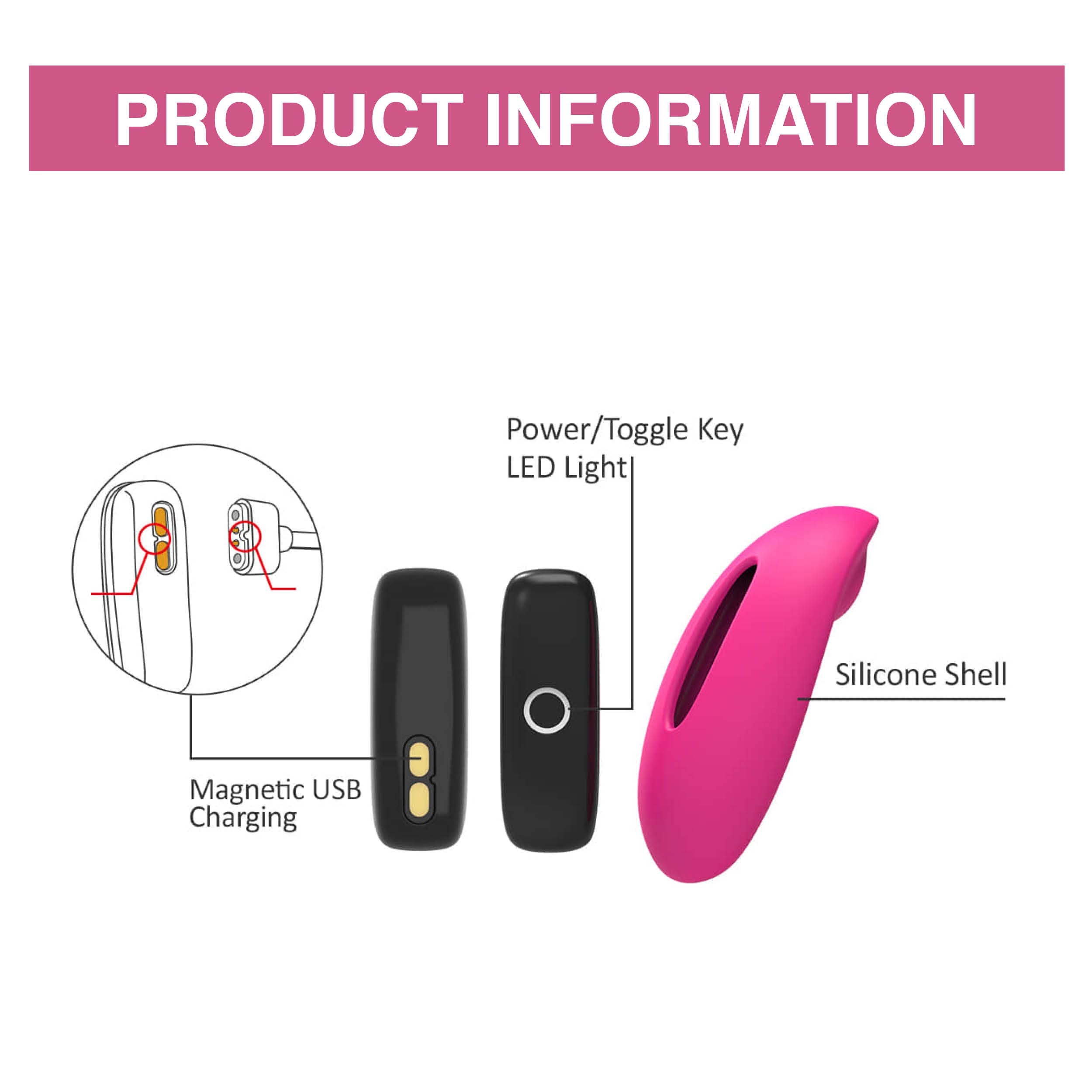 Magic Motion - Candy App Controlled Panty Vibrator - Pink