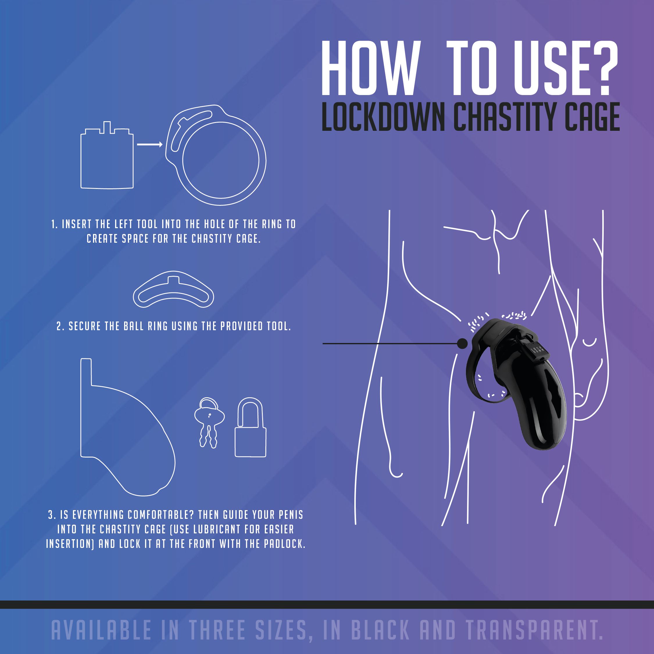 Lockdown Chastity Cage - Medium