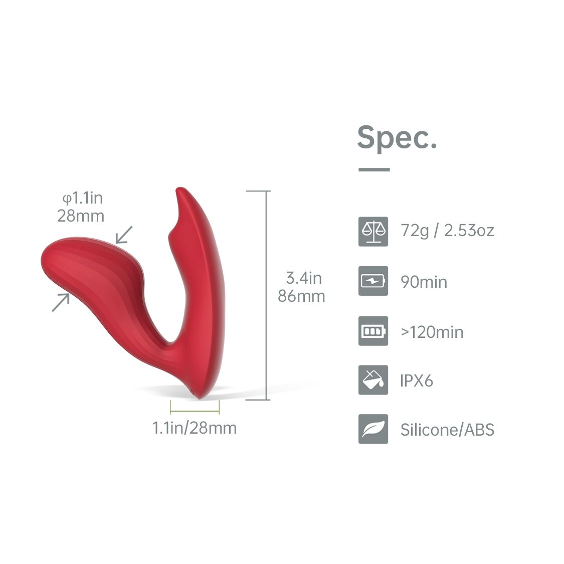 Magic Motion - Umi Smart Lay-on Vibrator Unisex - App Controlled