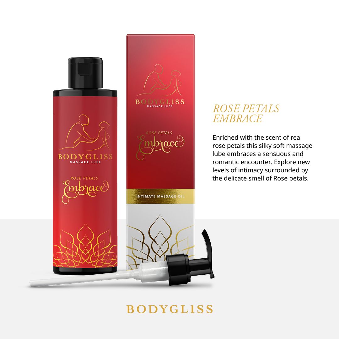 BodyGliss - Massage Oil And Lubricant in 1 Rose Petals -150 ml