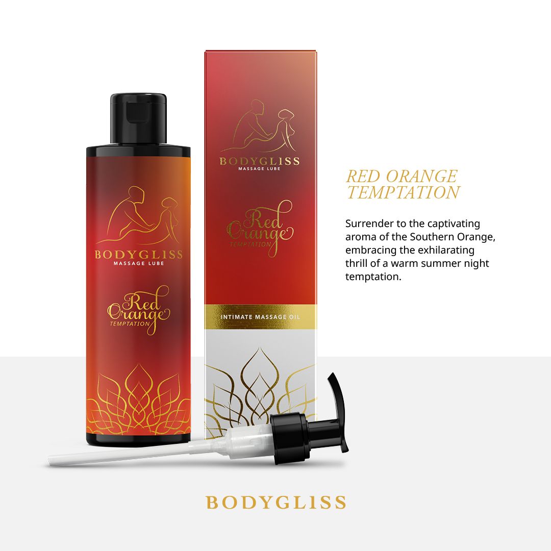 BodyGliss - Massage Oil and Lubricant in 1 Blood Orange - 150 ml