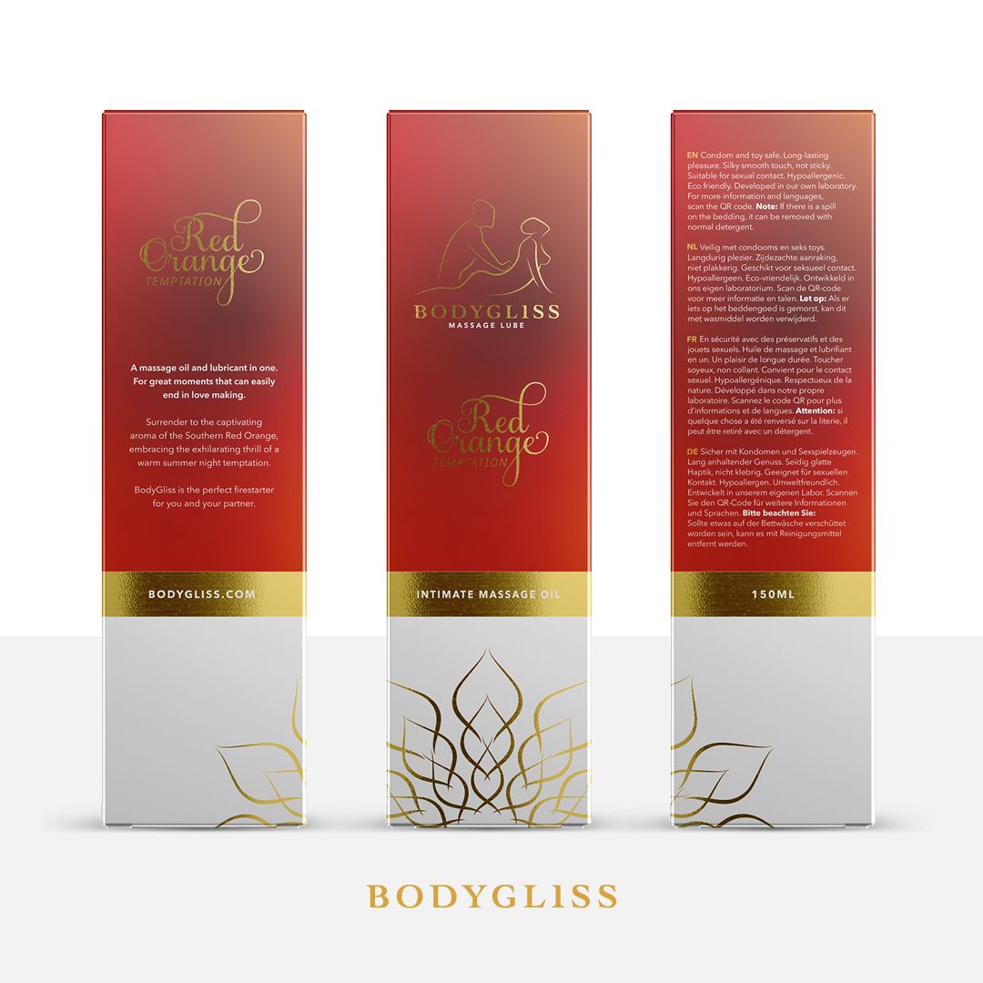 BodyGliss - Massage Oil and Lubricant in 1 Blood Orange - 150 ml