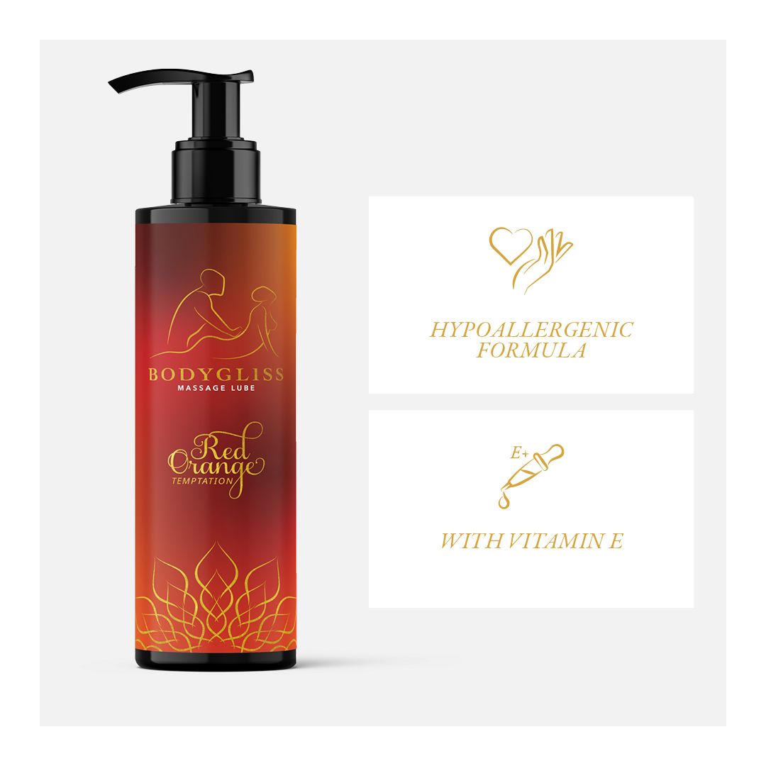 BodyGliss - Massage Oil and Lubricant in 1 Blood Orange - 150 ml