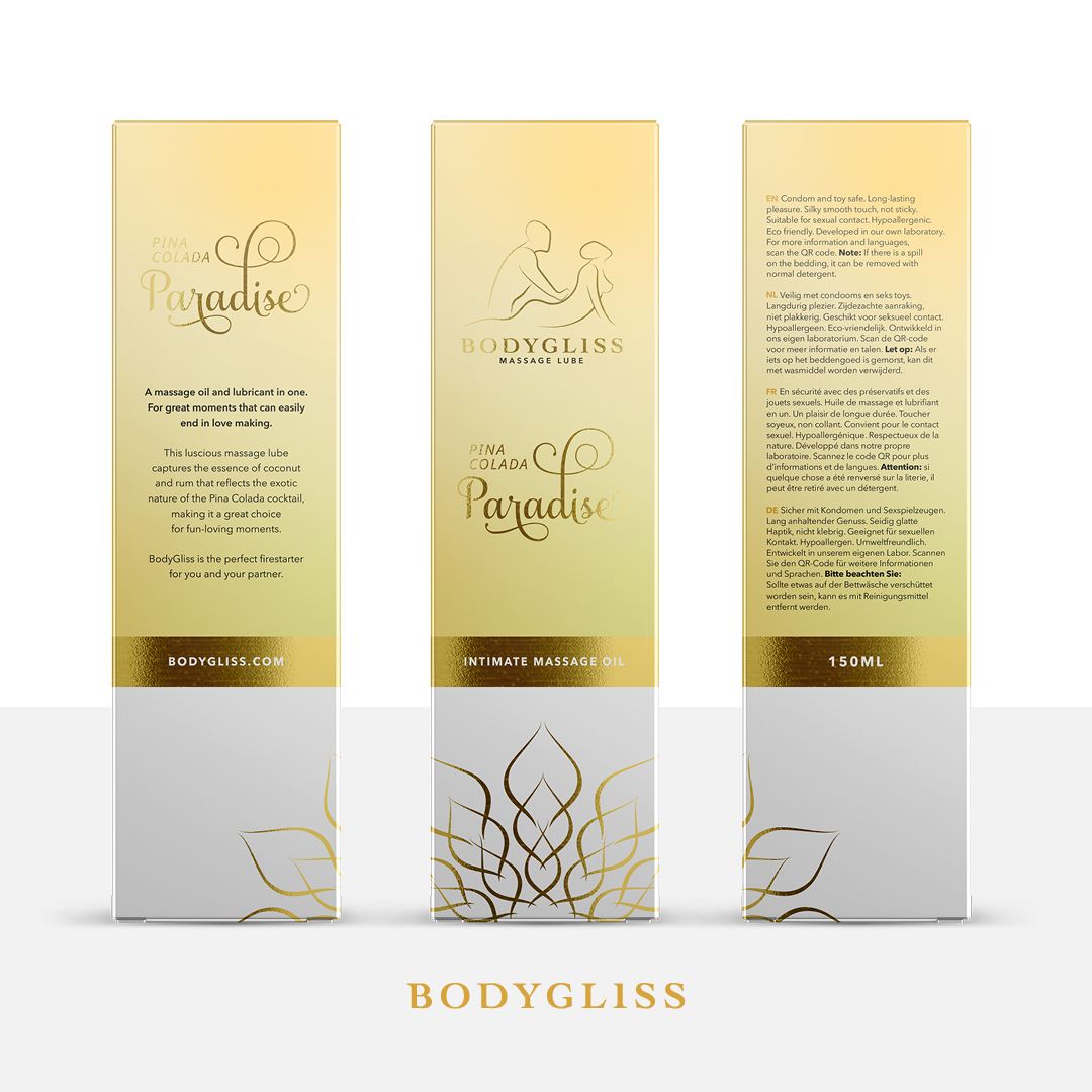 BodyGliss - Massage Oil and Lubricant in One Pina Colada - 150 ml