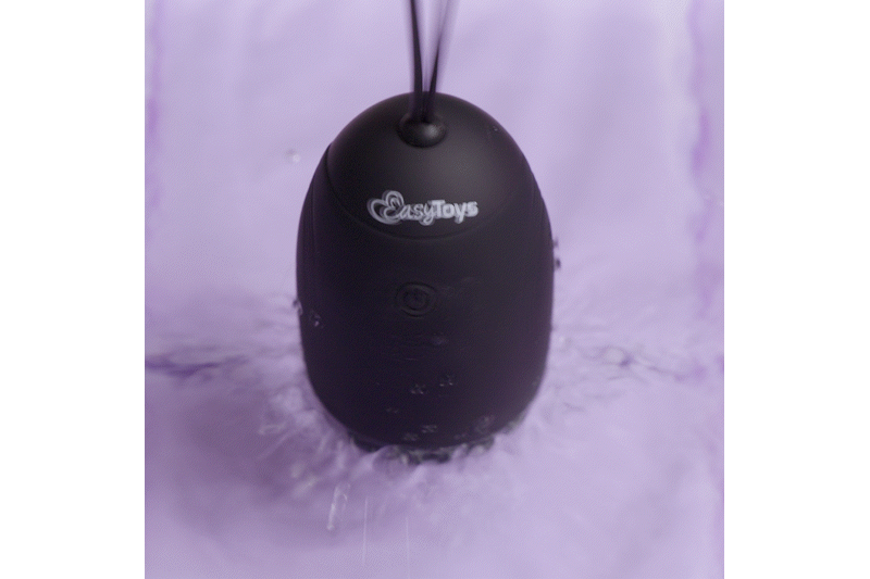 Vibrating Egg With Remote Control - Black